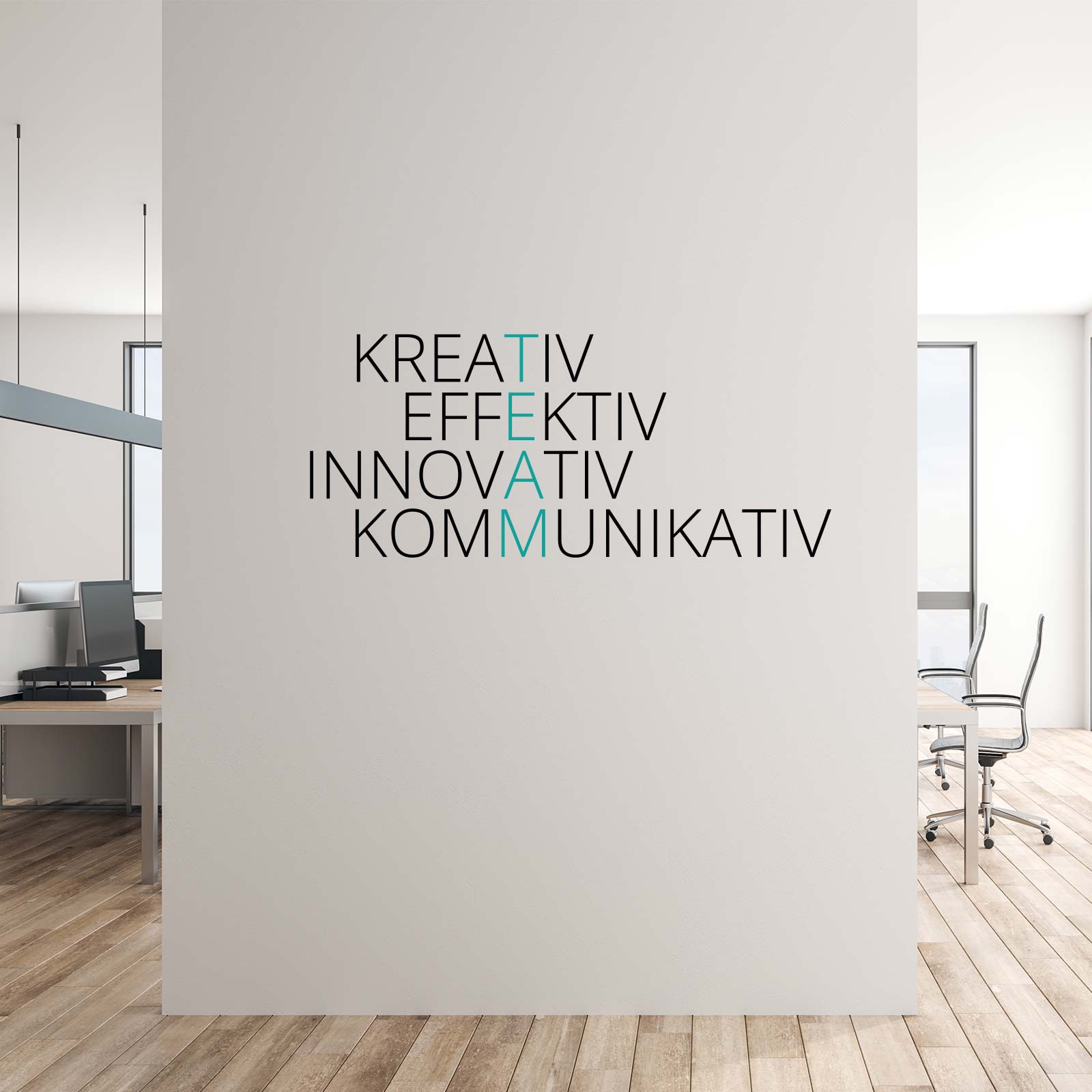Wandsticker - Team