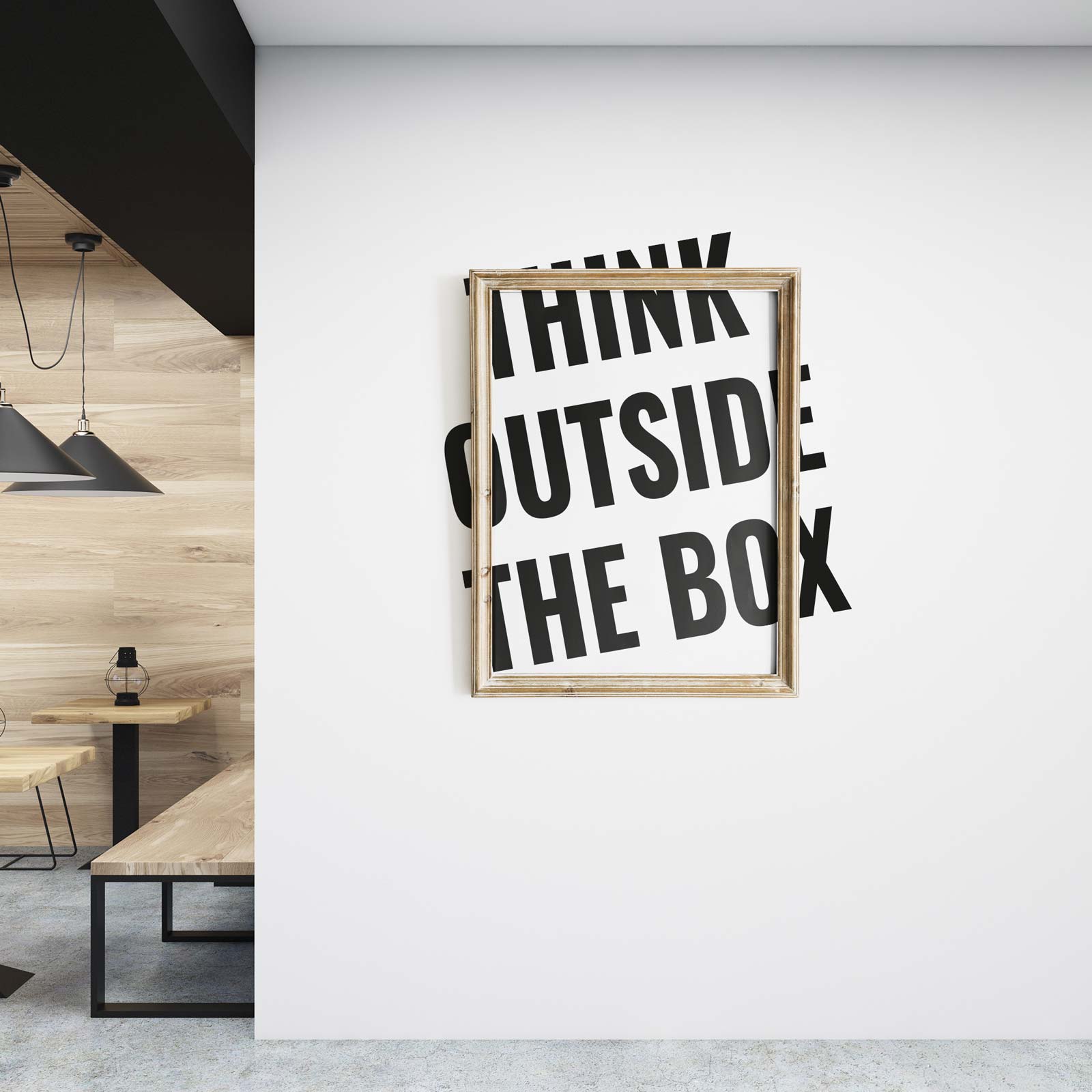 Wandsticker - Think outside the Box