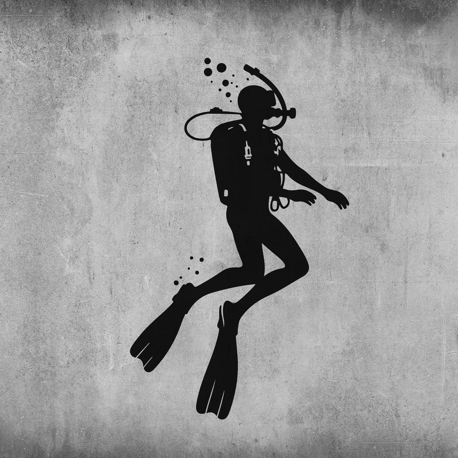 Wandsticker - Taucher 1