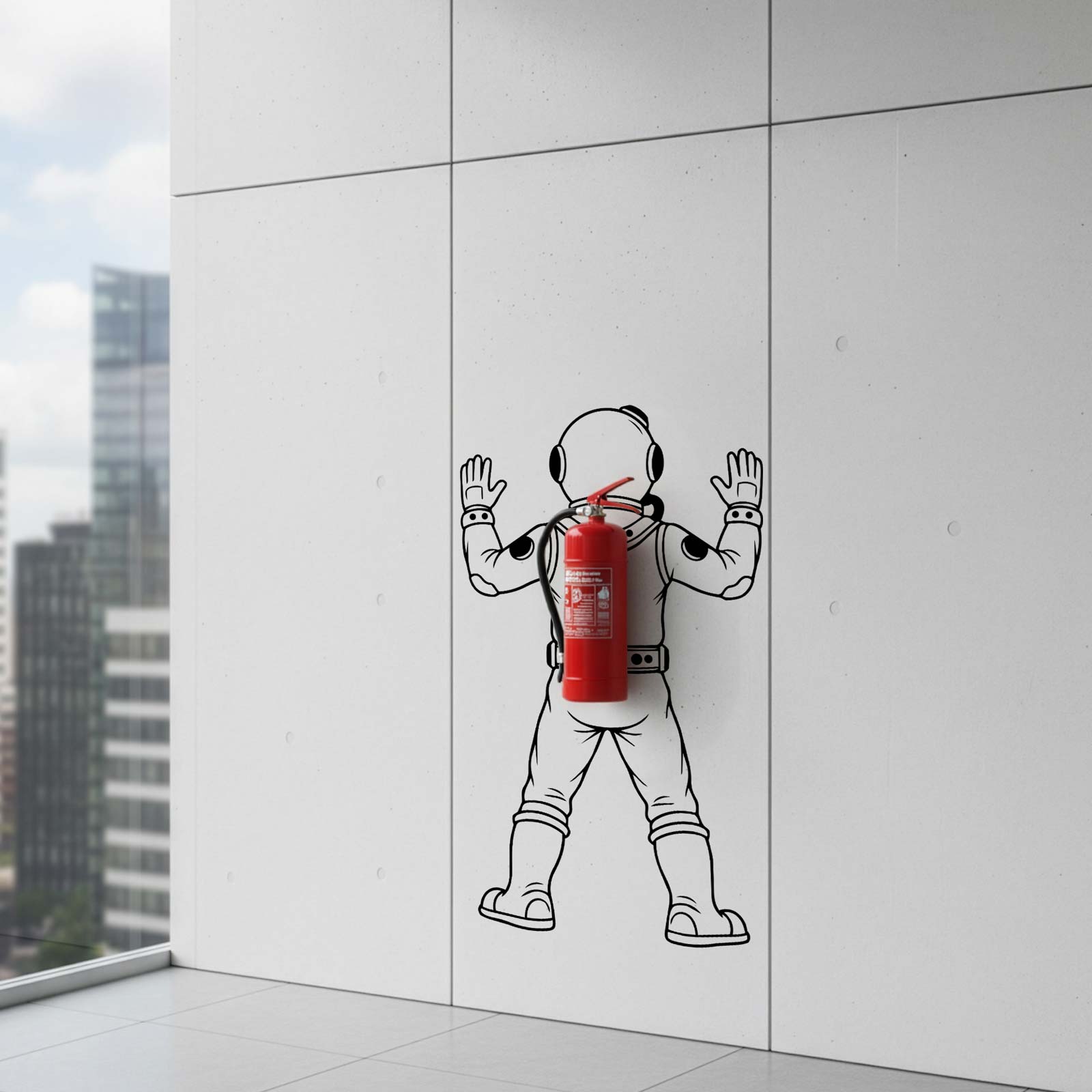 Wandsticker - Taucher 3