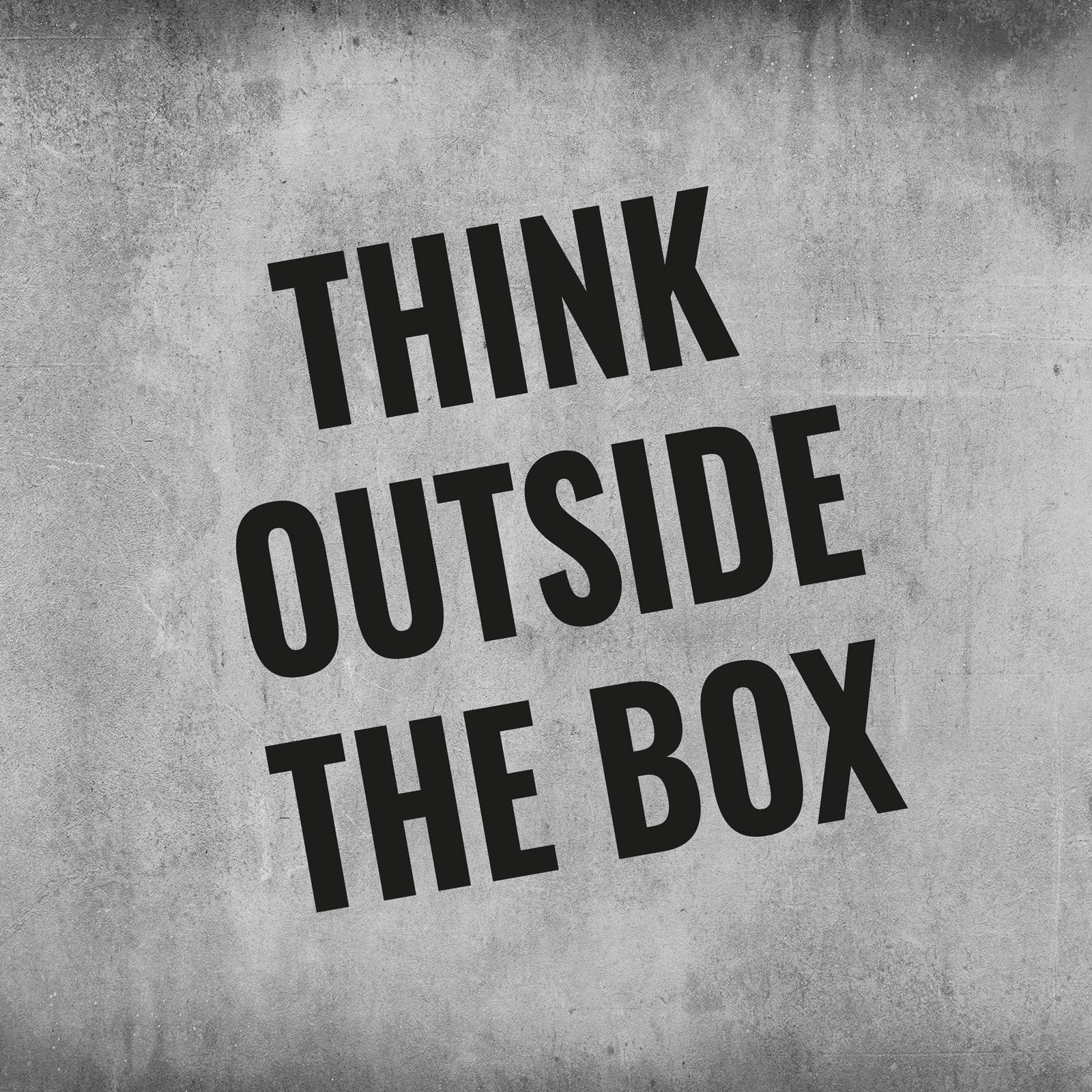 Wandsticker - Think outside the Box